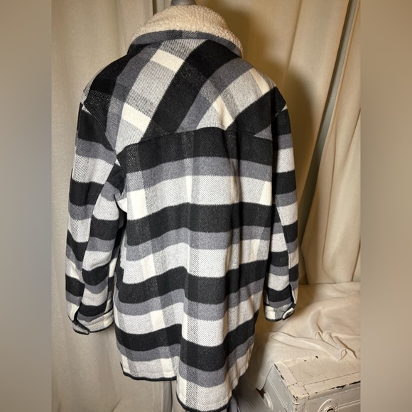 Koolaburra by UGG Sherpa Collar Plaid Jacket Buffalo Check Coat Cozy Cabin XL - Picture 7 of 10